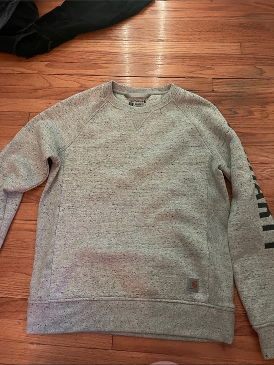 Carhartt Other - Carhartt Men’s Light Heather Gray Crewneck Sweatshirt with Sleeve Logo